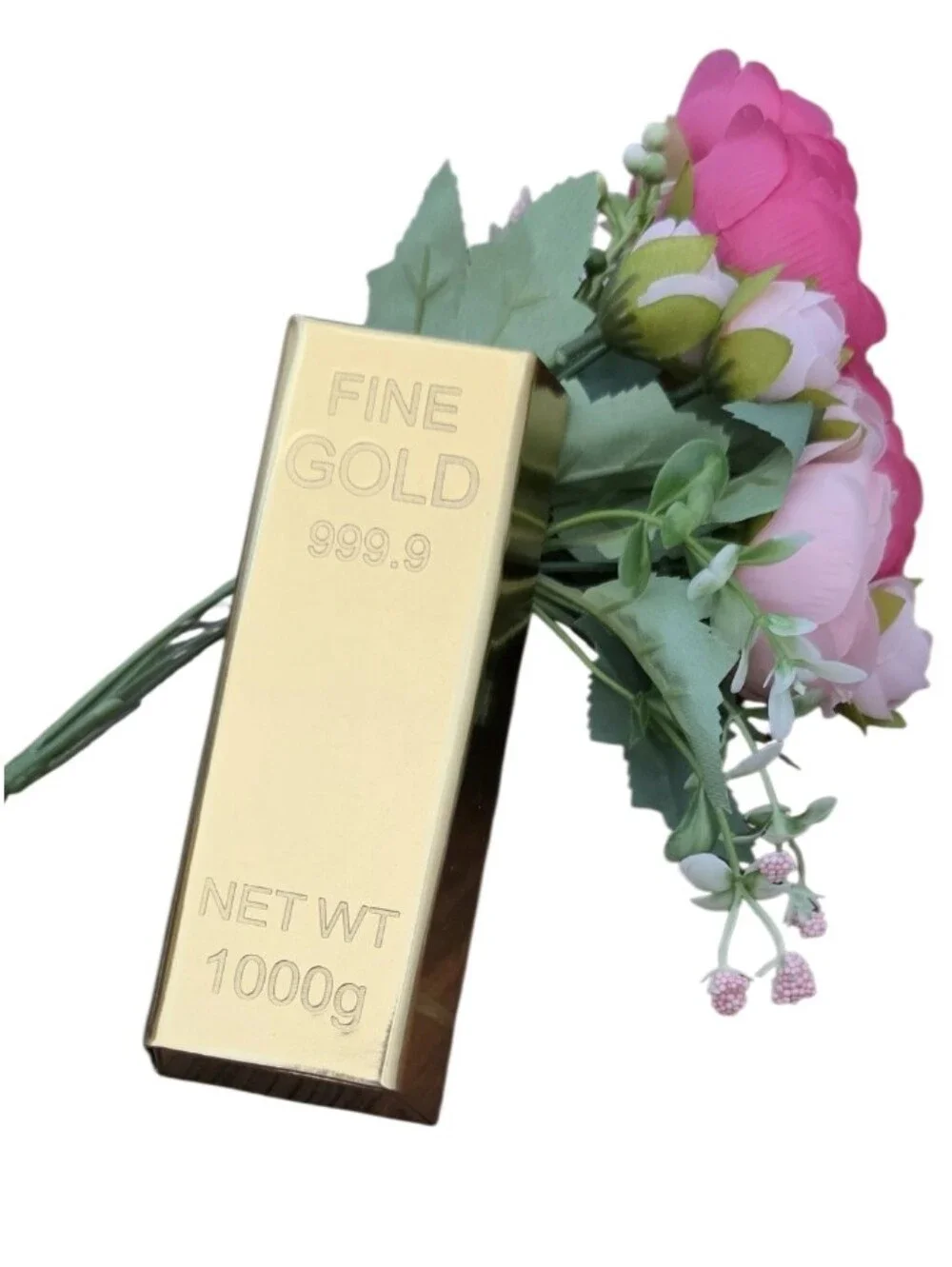 Fine Gold Bar Bullion Eyeglass Case Hard Slim Reading Glasses Case NEW